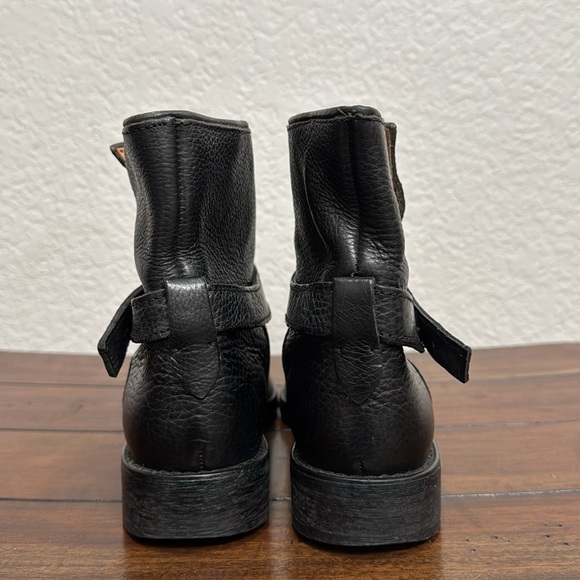 Madewelll The Biker Lowrider Black Leather Moto Boots Size 6 - Picture 5 of 8